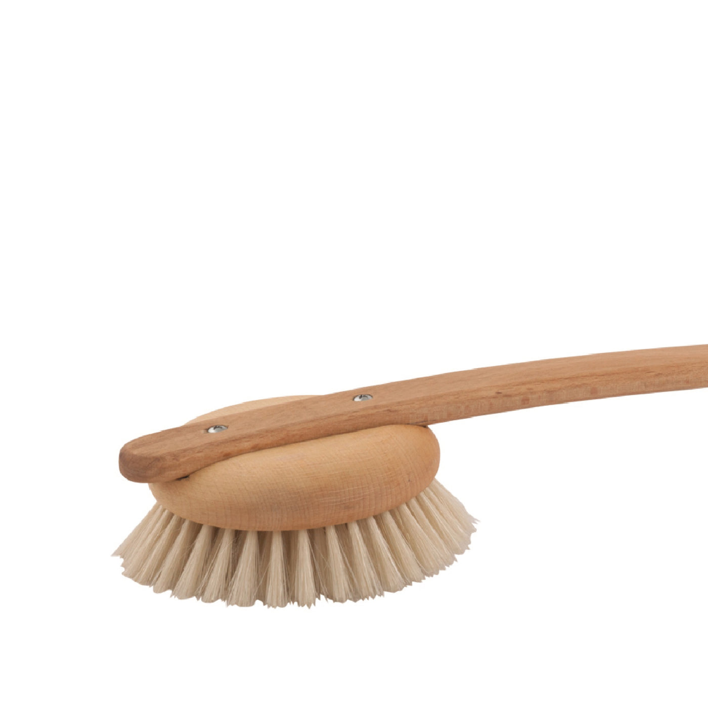 Redecker Round Head Bath Brush - Long Fixed Handle