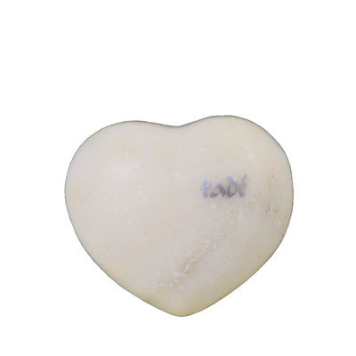 Marble Massage Stone Heart - White