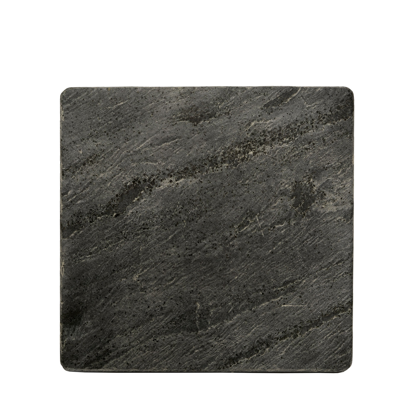 Tade Pays du Levant Square Grey Slate Plate 25x25cm