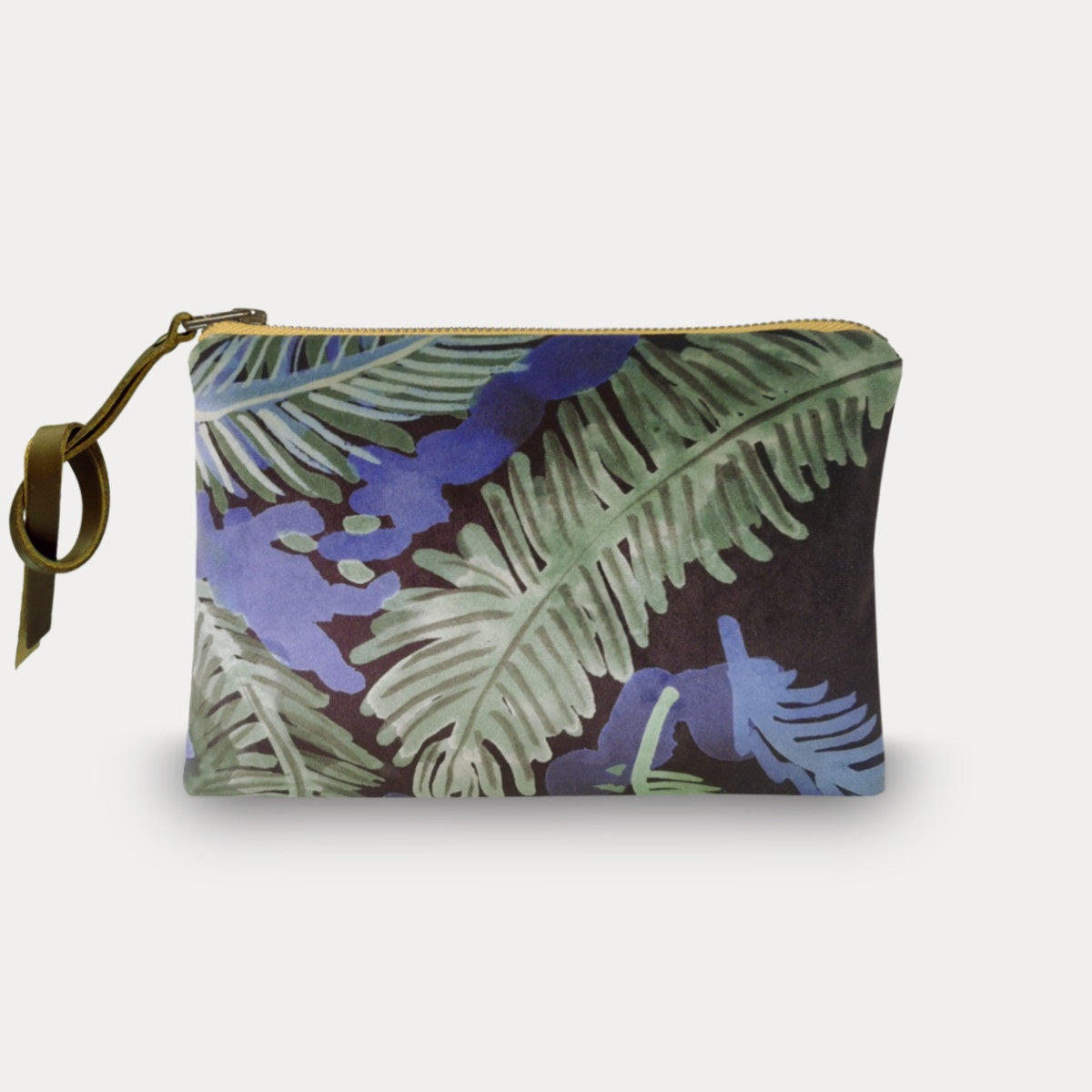 Velvet Printed Pouch - Autruche 15 x 21cm