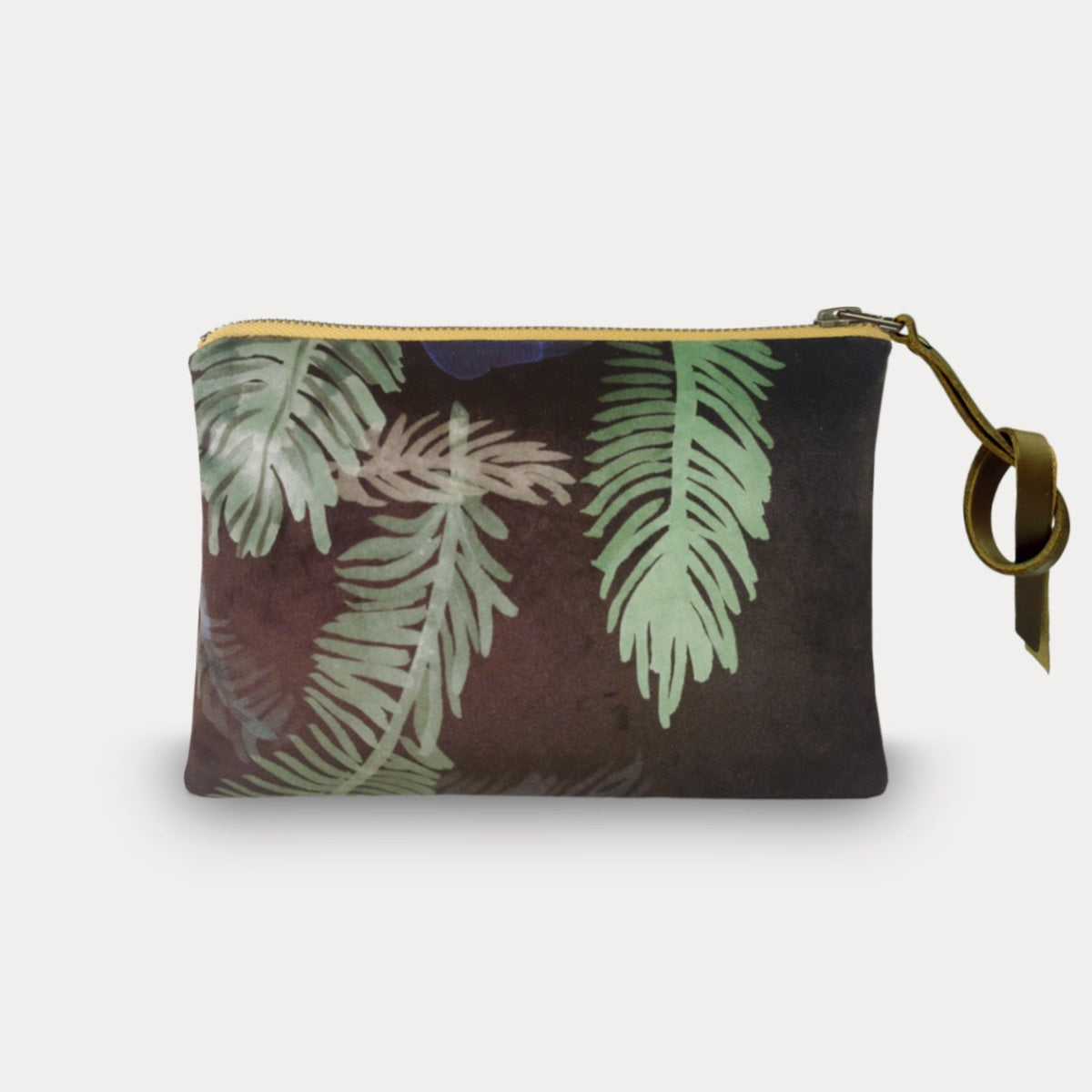 Velvet Printed Pouch - Autruche 15 x 21cm