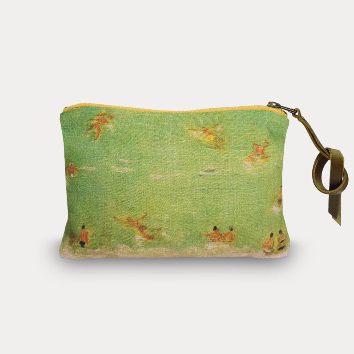Maison Levy Linen Pouch - Baignade Verte