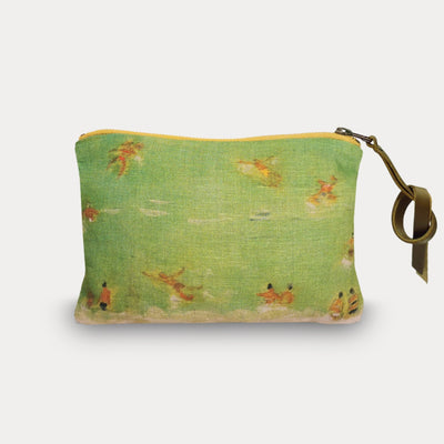 Maison Levy Linen Pouch - Baignade Verte