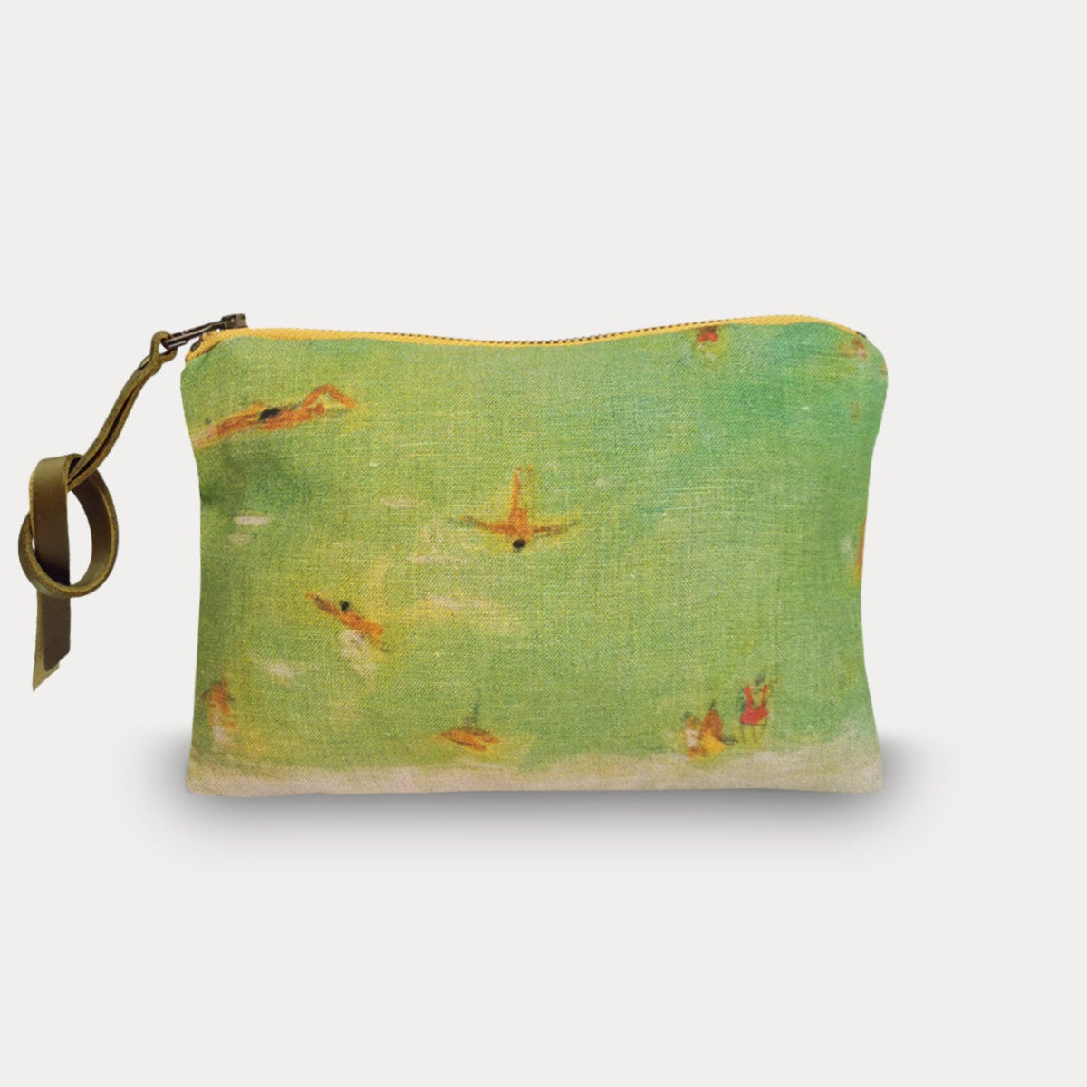 Maison Levy Linen Pouch - Baignade Verte