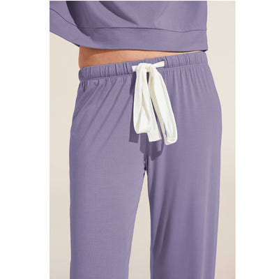 Eberjey Gisele TENCEL™ Modal Slouchy Pyjama Set - Delphinium/Ivory