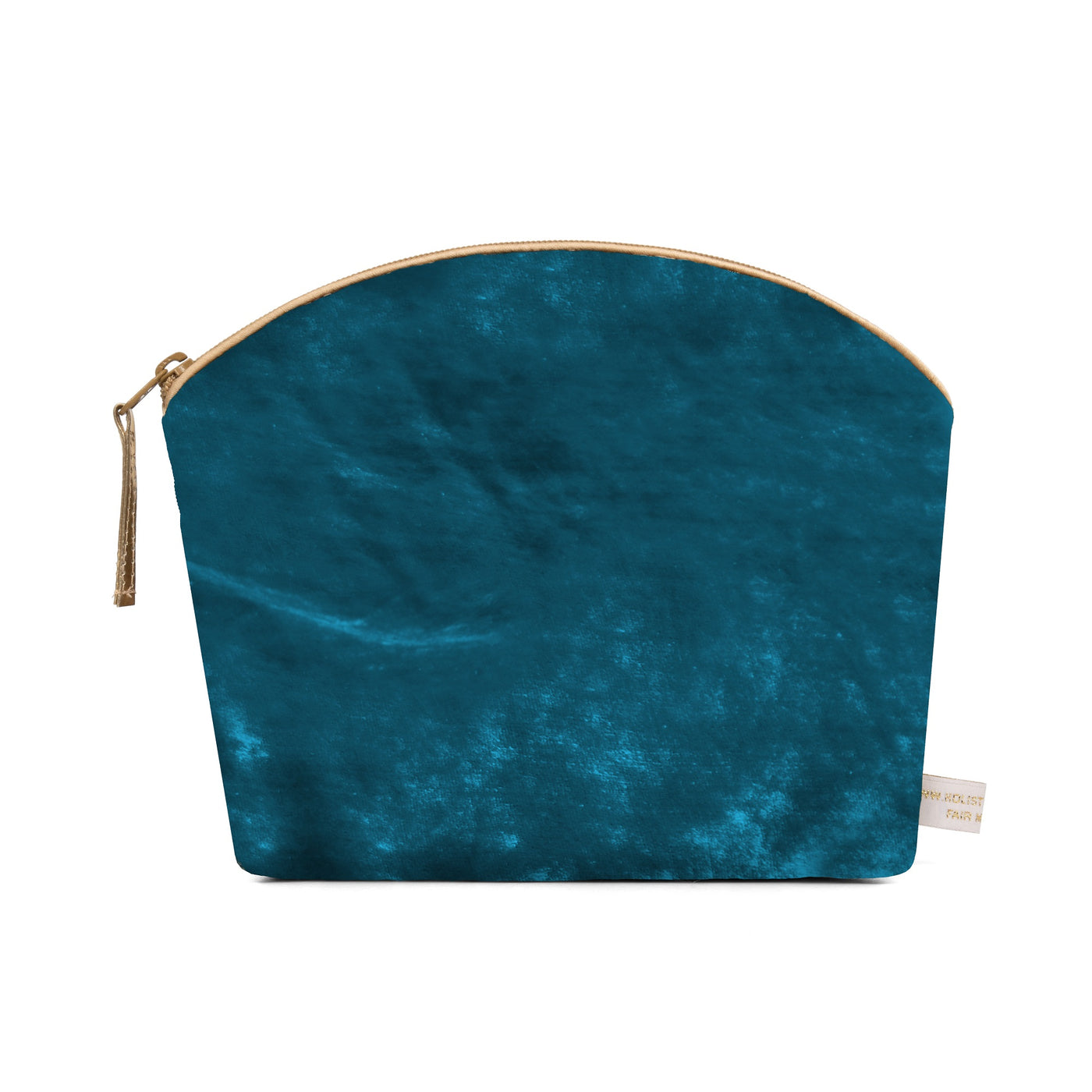 Holistic Silk Velvet Make-Up Bag with Lavender | Turquoise Silk Velvet