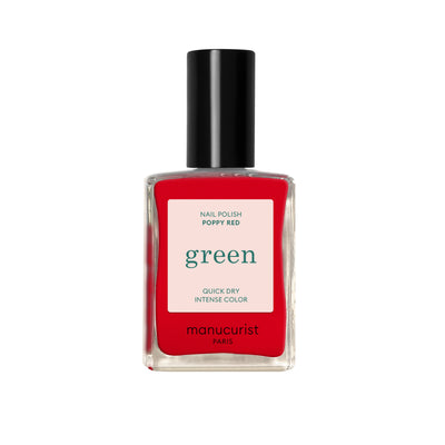 Green Nail Polish - Poppy Red 15ml