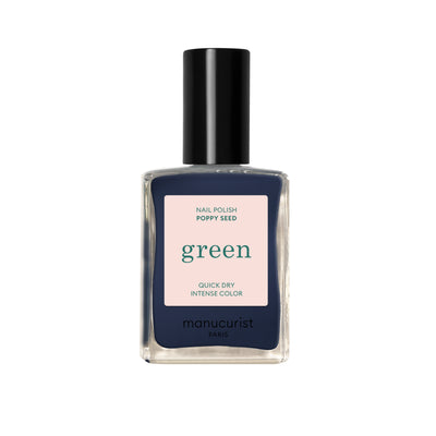 Green Nail Polish - Poppy Seed 15ml