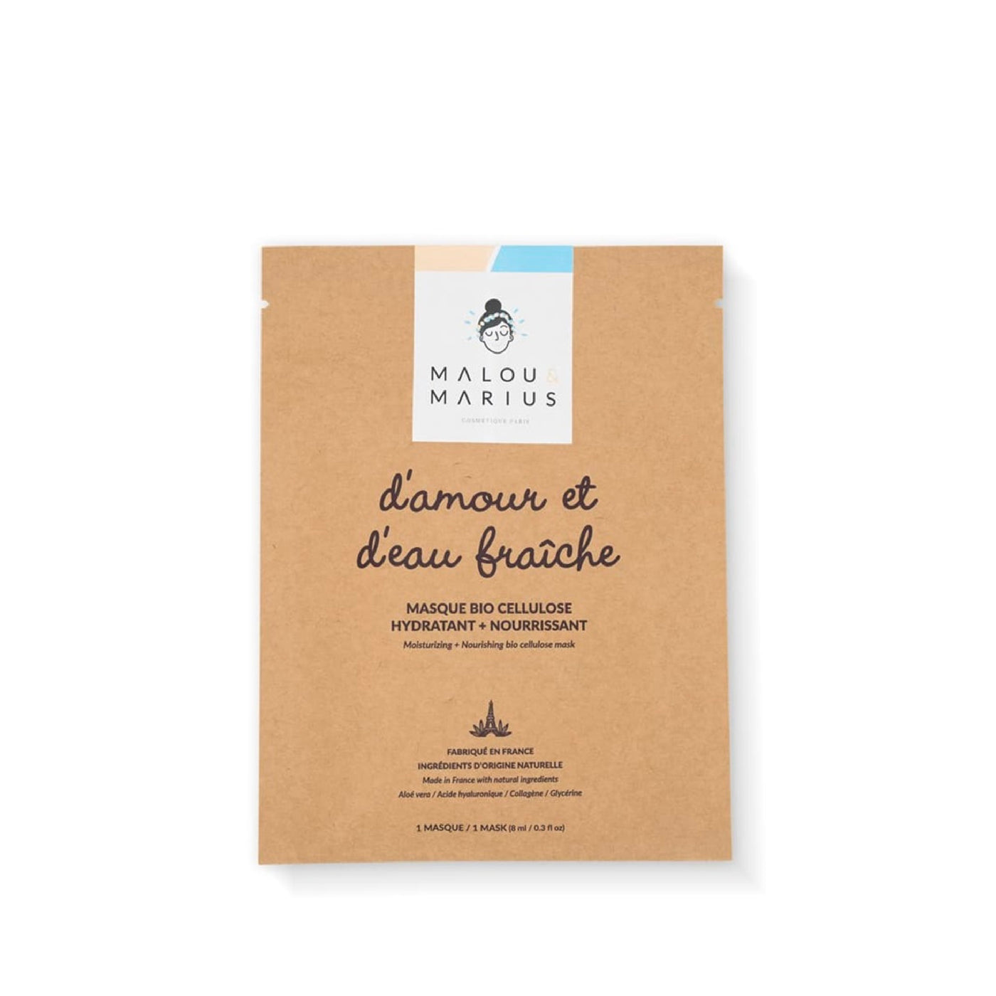 Bio Cellulose Sheet Face Mask - D'amour et d'eau fraiche