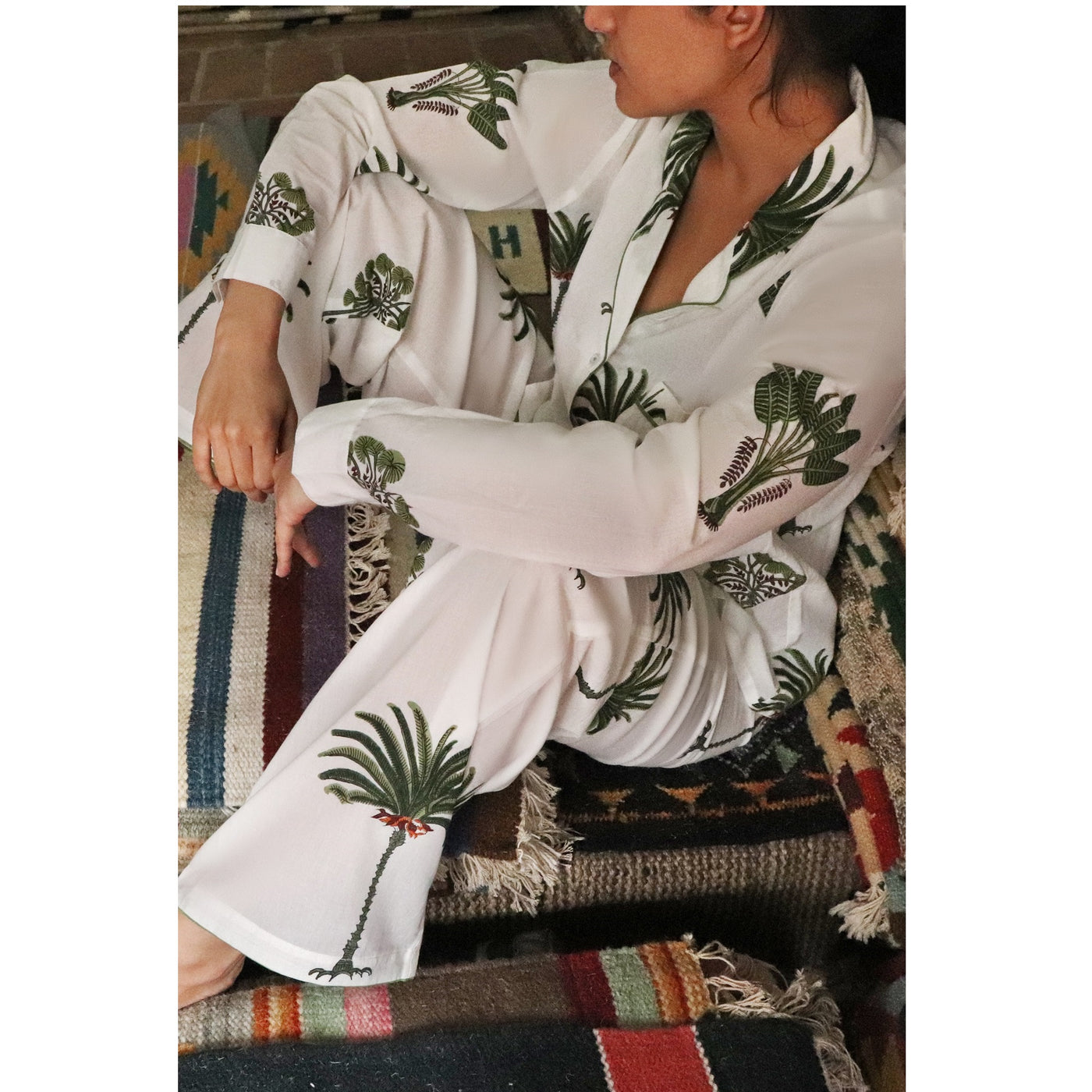 Scarlette Ateliers Pyjama - Femme Palmier Vert