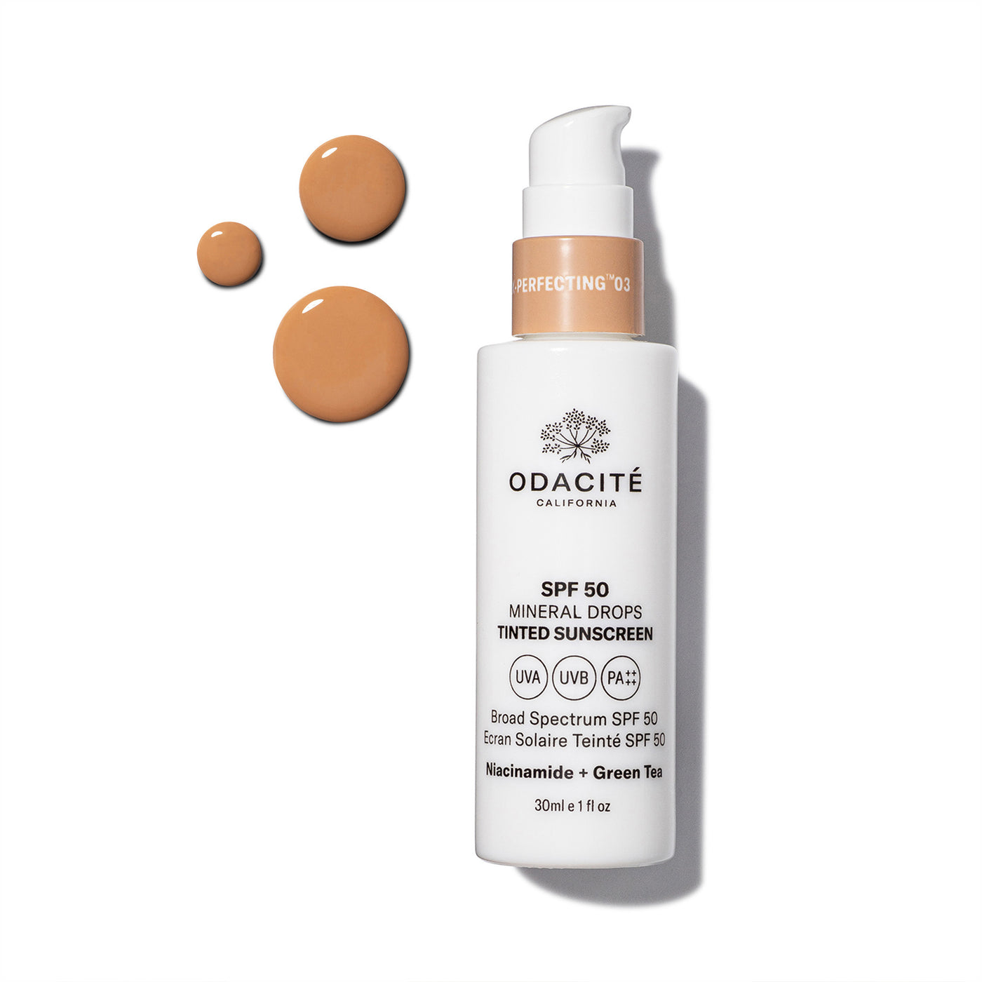 Odacite SPF50 Flex-Perfecting Mineral Drops Tinted Sunscreen - Flex 03