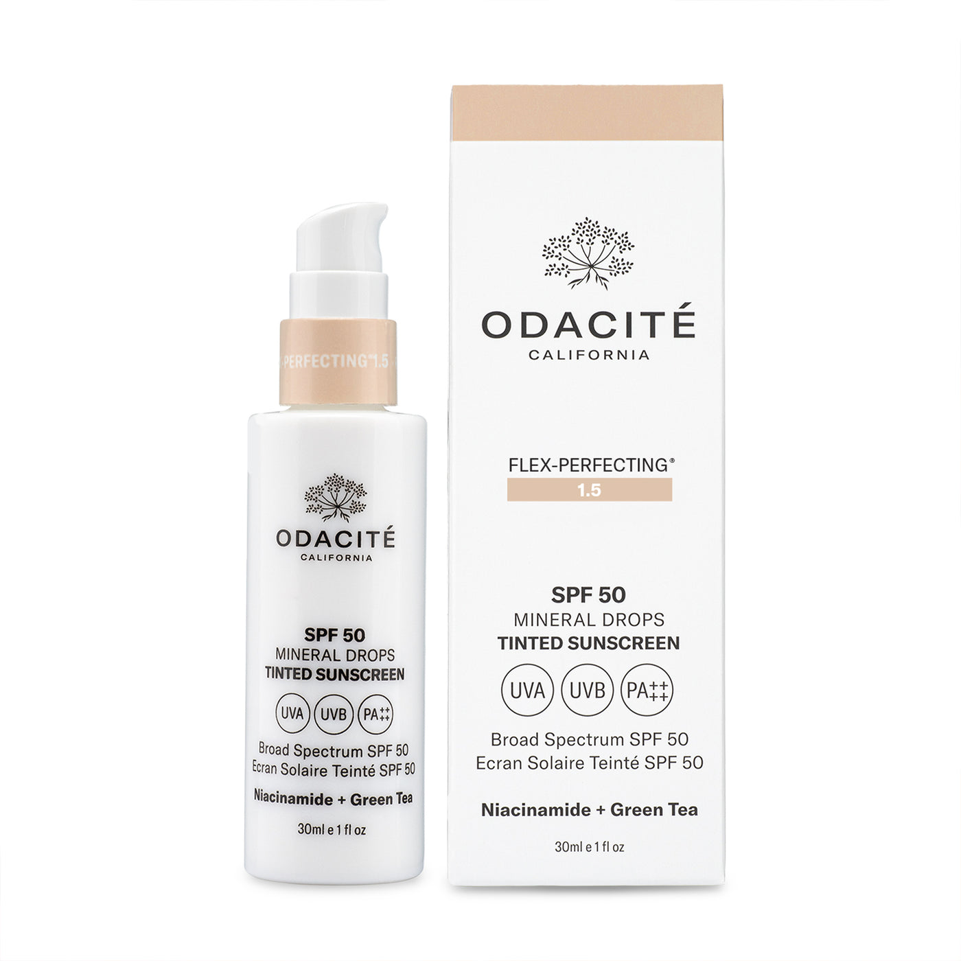 Odacite SPF50 Flex-Perfecting Mineral Drops Tinted Sunscreen 30ml