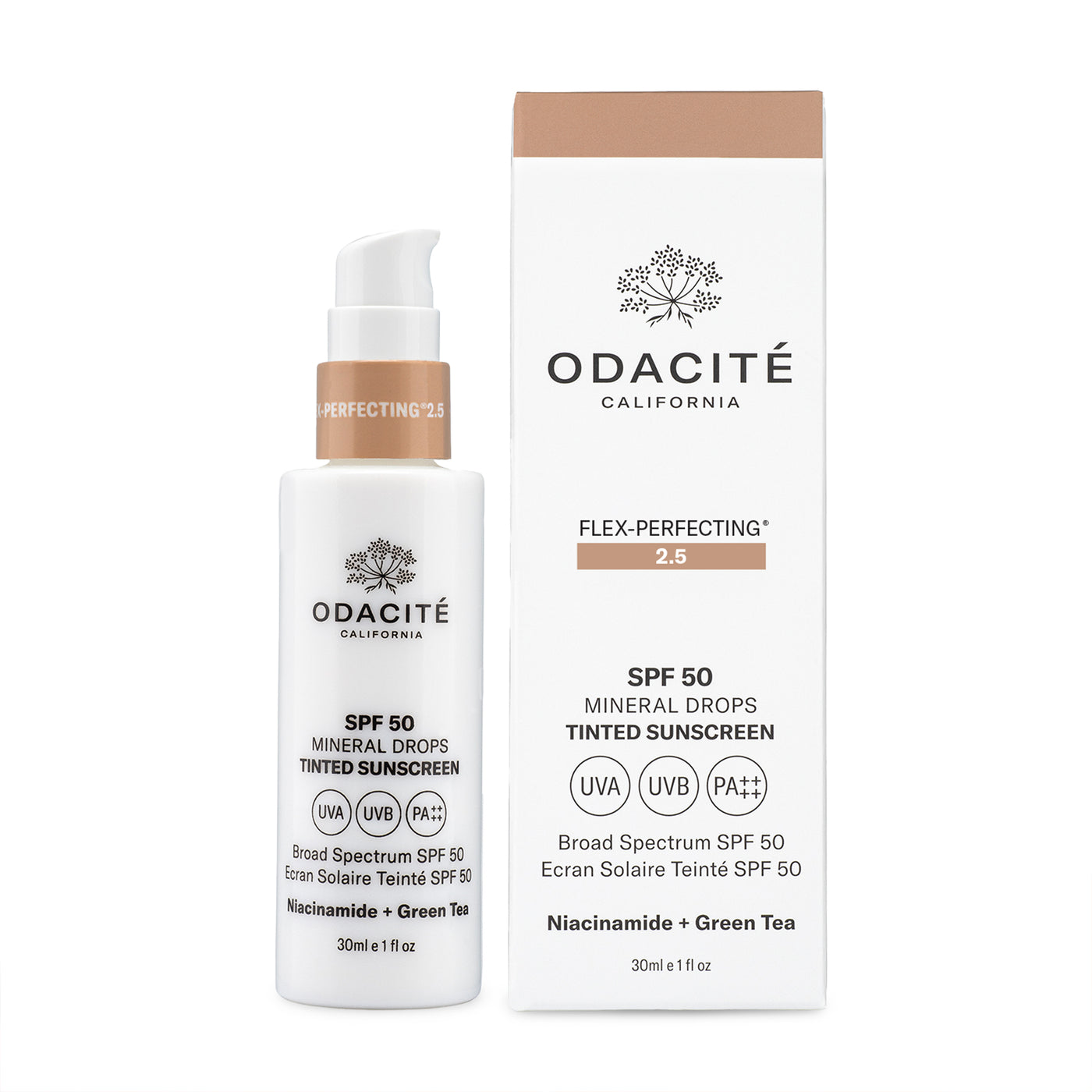 Odacite SPF50 Flex-Perfecting Mineral Drops Tinted Sunscreen 30ml