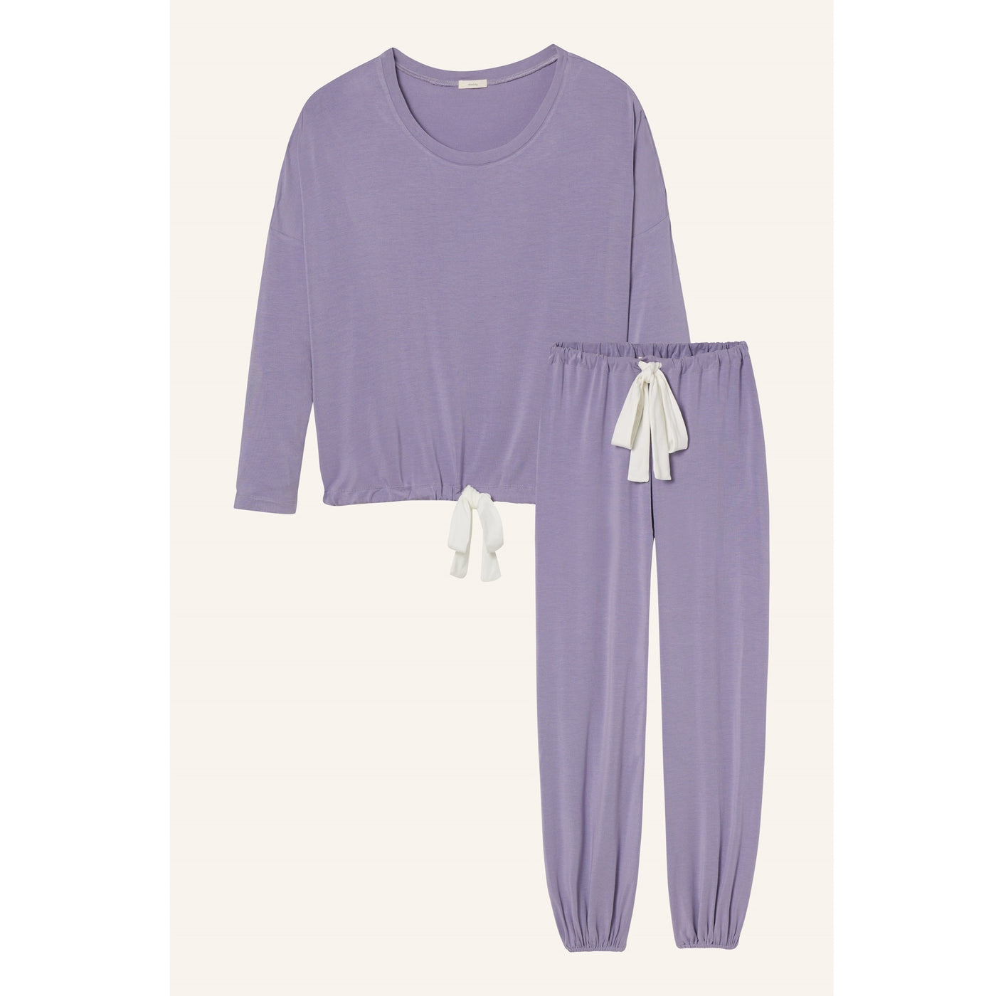 Eberjey Gisele TENCEL™ Modal Slouchy Pyjama Set - Delphinium/Ivory