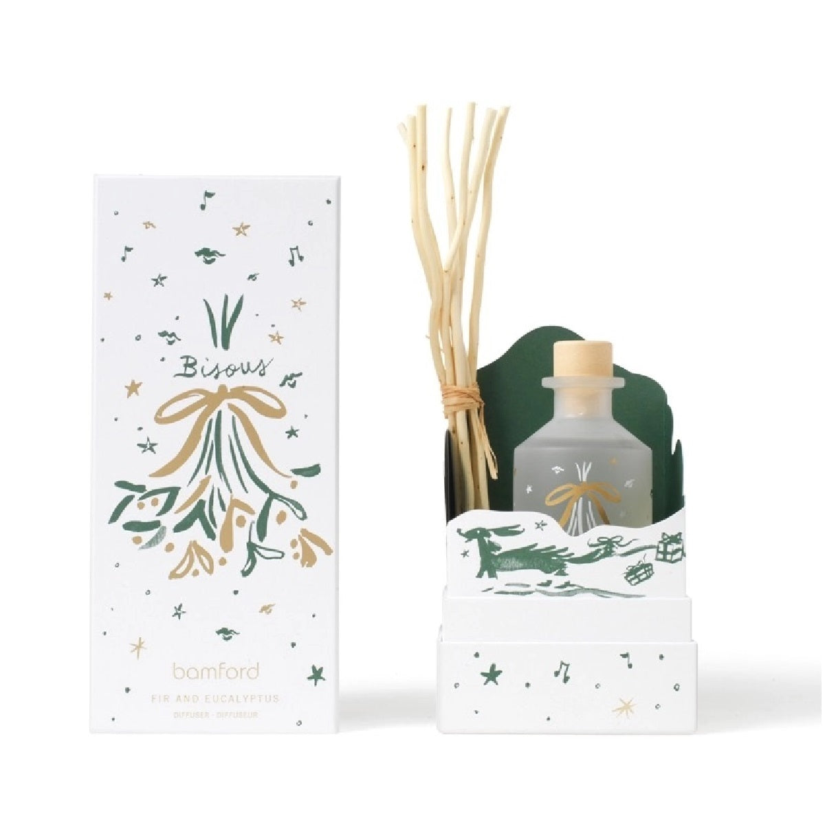 Bamford Xmas 24 Fir & Eucalyptus Willow Reed Diffuser