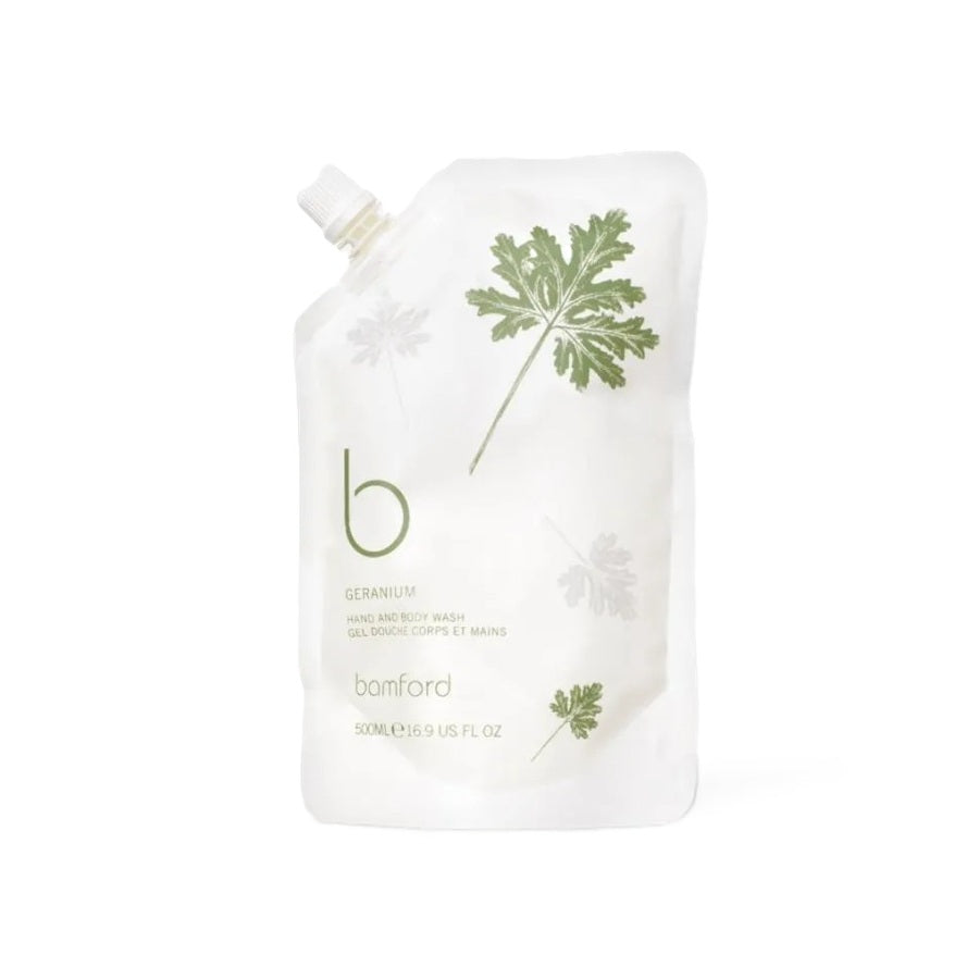 Bamford Geranium Hand & Body Wash Refill Pouch
