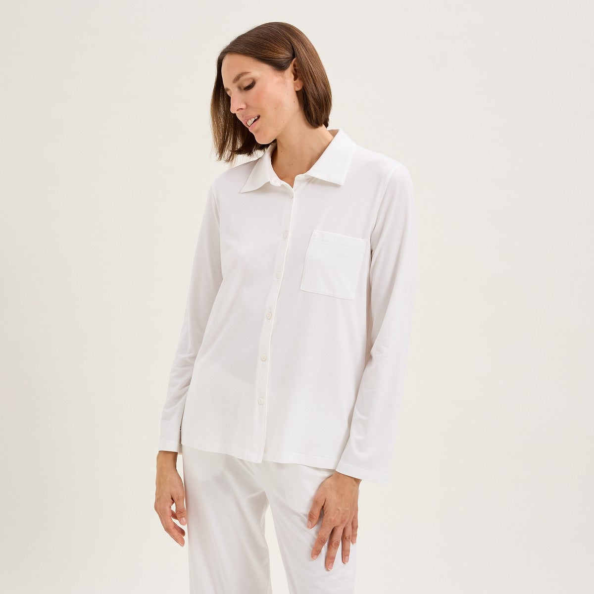 Laurence Tavernier Pyjama Top Les Basiques - White