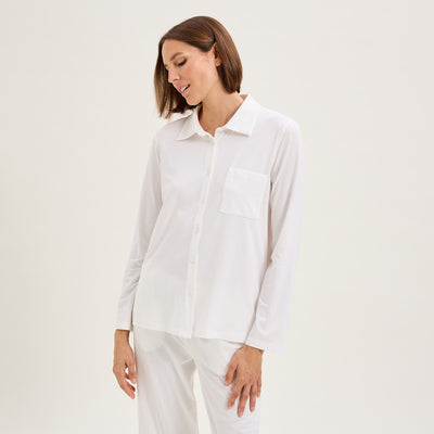 Laurence Tavernier Pyjama Top Les Basiques - White