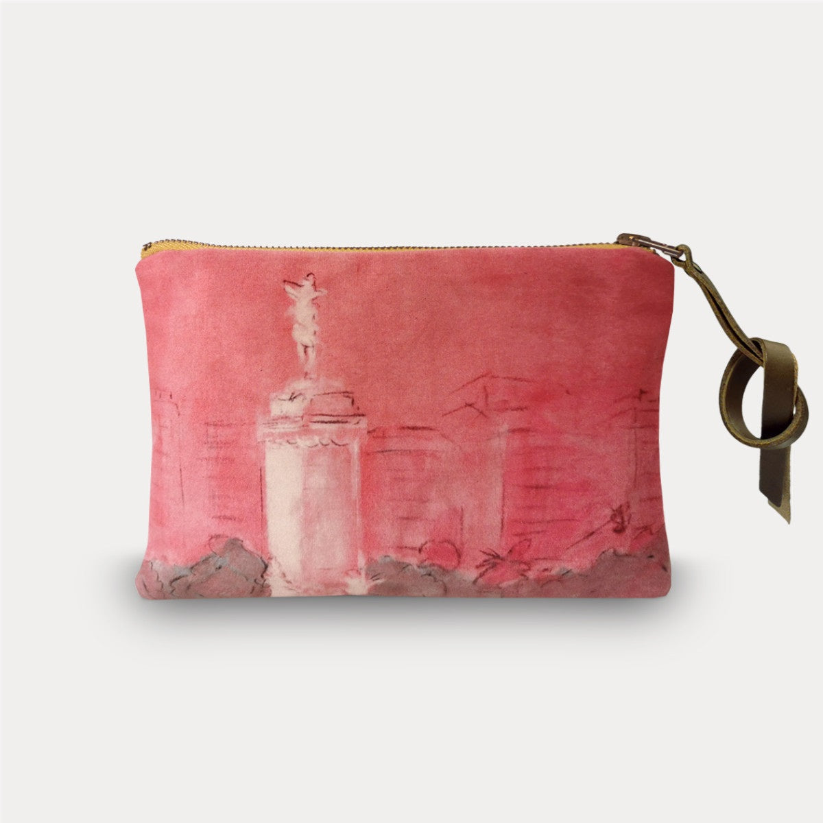 Velvet Printed Pouch - Monumento 15 x 21cm