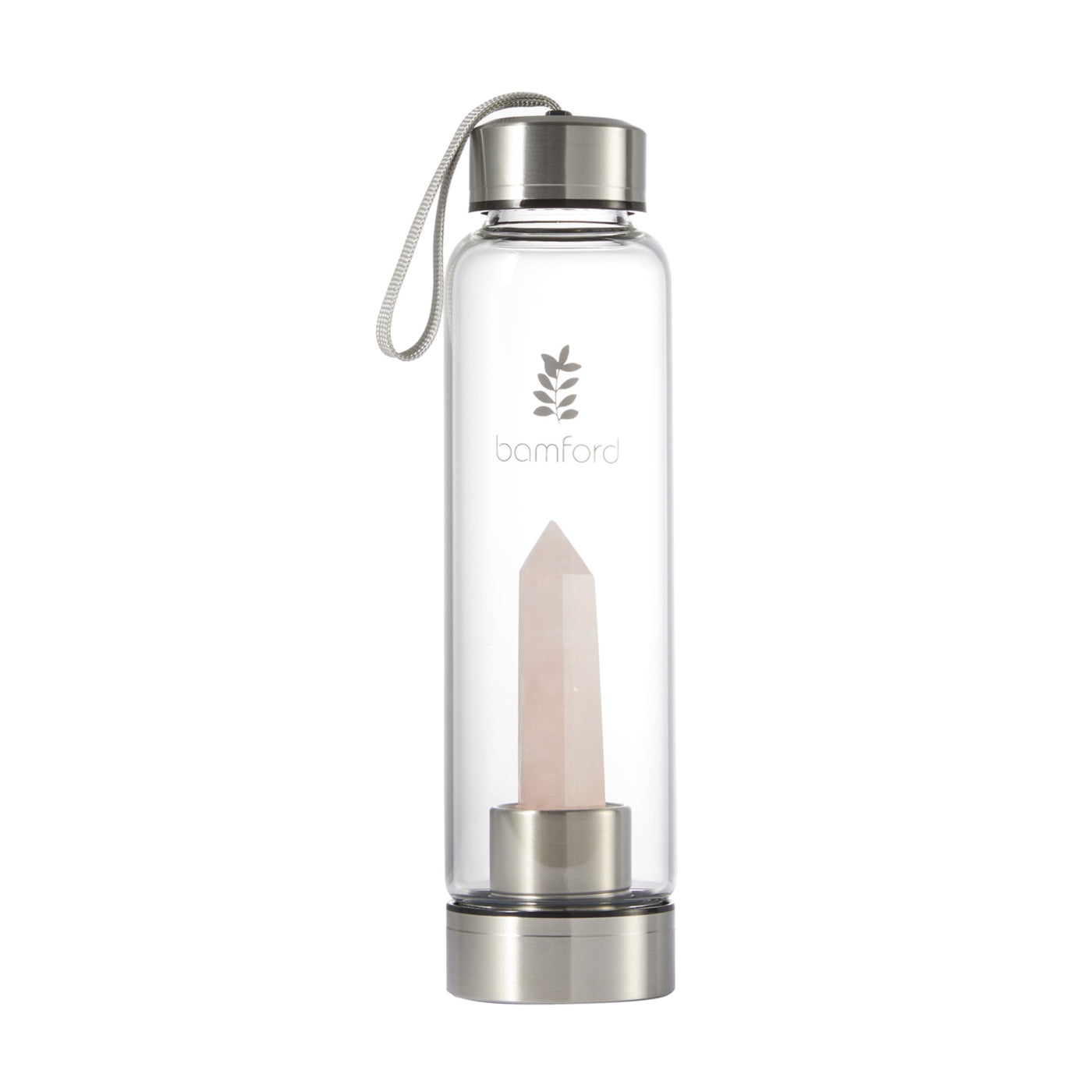 Bamford Crystal Water Bottle - Rose Quartz