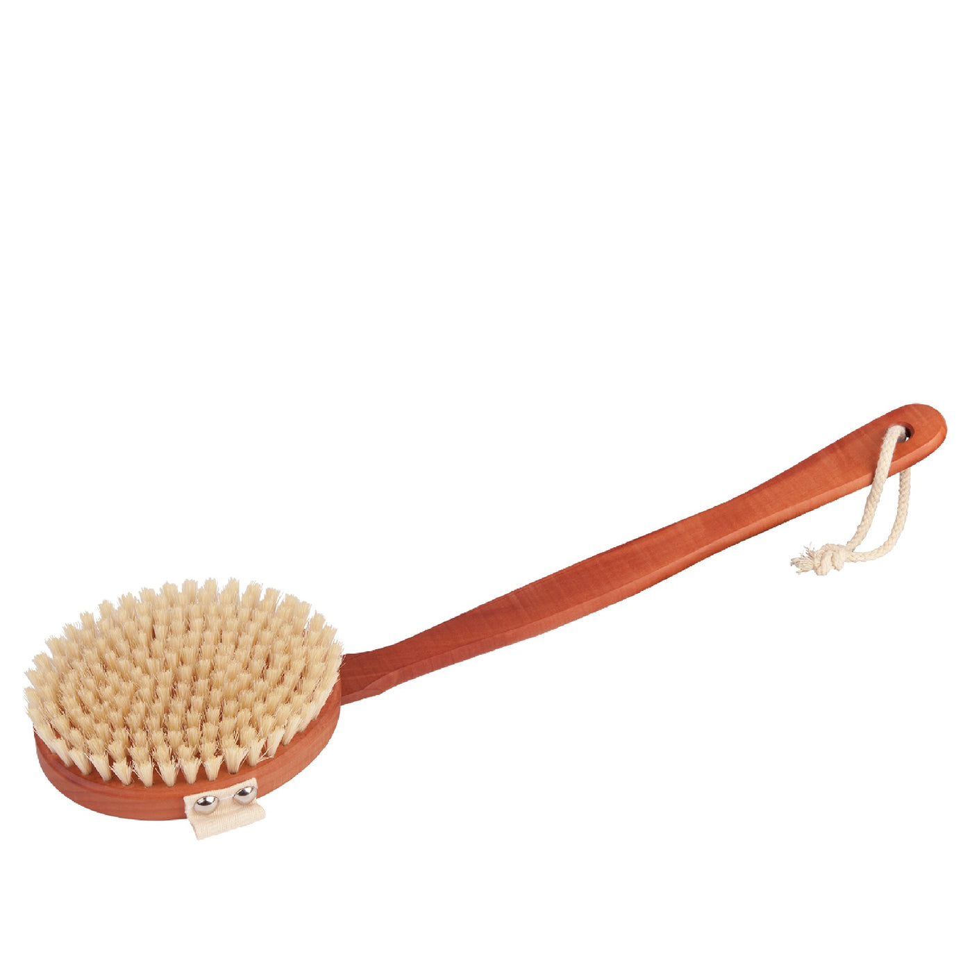 Croll & Denecke Pear Wood Long Handle  Bath Brush with Natural Bristle