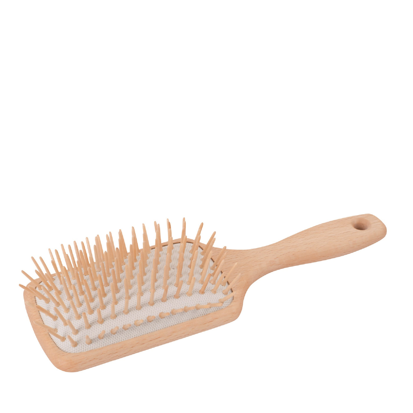 Rectangular Paddle Brush - with wooden pins
