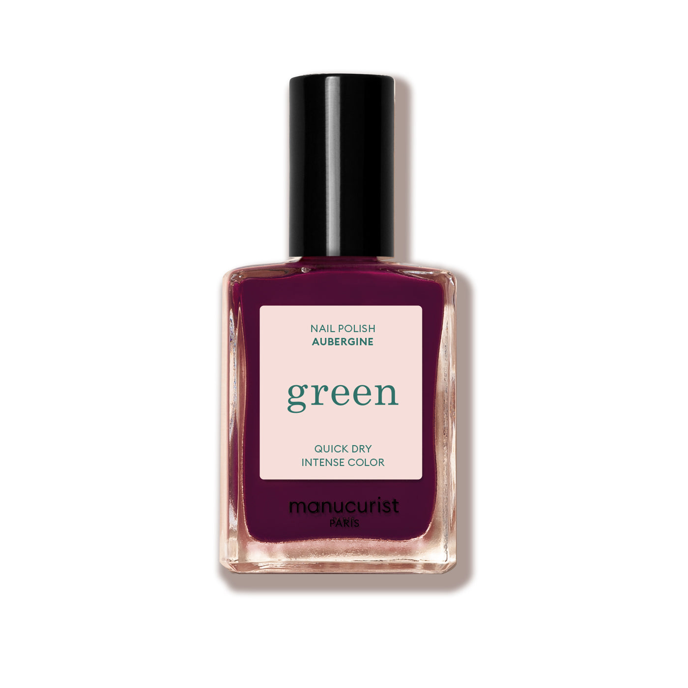 Green Nail Polish - Aubergine 15ml