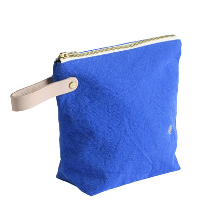 La Cerise Sur Le Gateau Organic Toiletry Bag IONA - Bleu Mecano