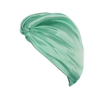 Pure Mulberry Silk Hair Turban in Jade